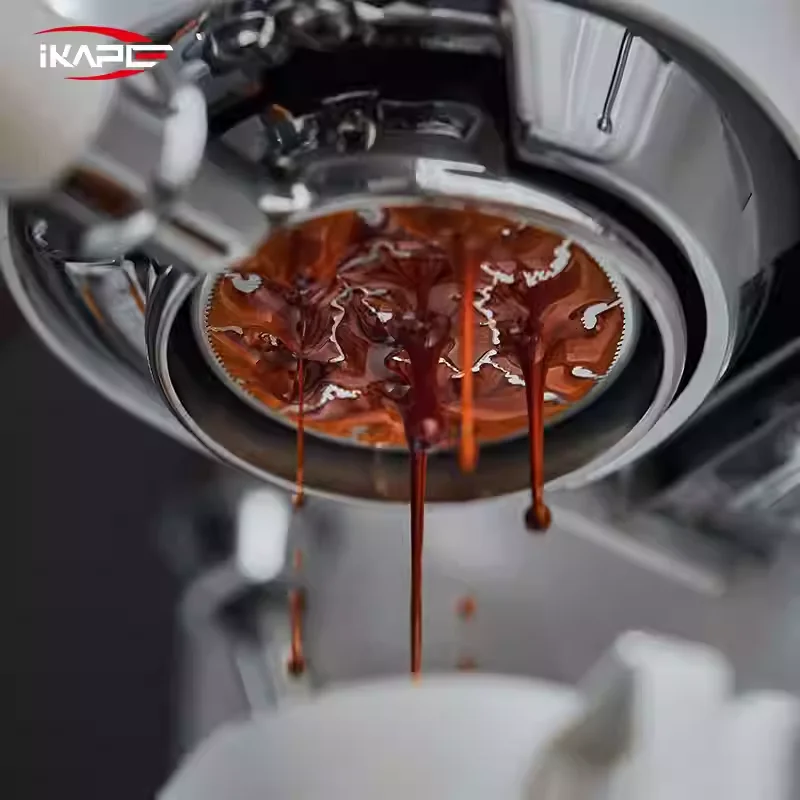 IKAPE Precision High Extraction Espresso Filter Basket - Clockwork, Stainless Steel Filter Basket for Bottomless Portafilter