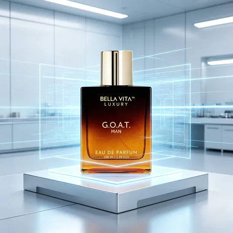 Bellavita Luxury G.O.A.T. Eau de Parfum |   100 ml (3.4 fl.oz.) |   Perfume para Hombre |   Notas de Cítricos, Bergamota, Pachulí y Vetiver |   Fragancia Masculina de Larga Duración