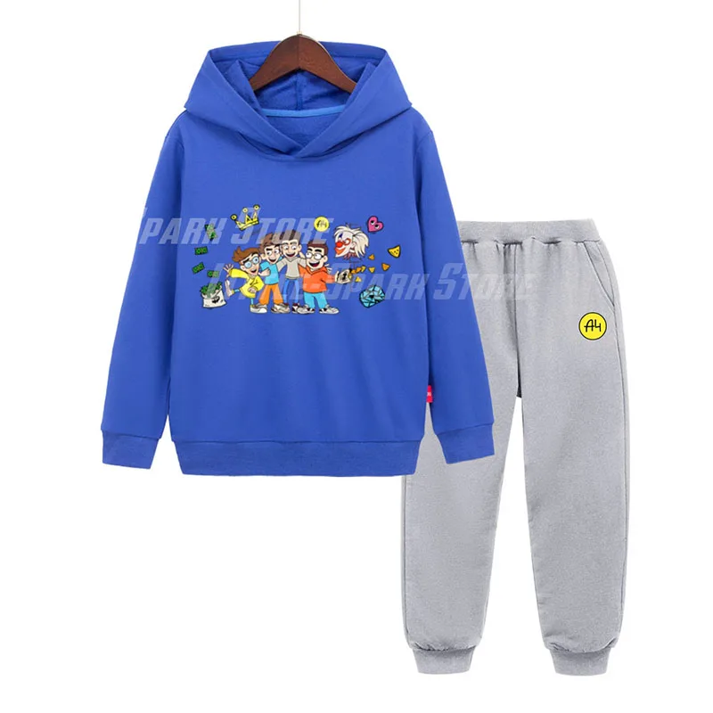 Влад Бумага А4 Children Hoodie Suit Streetwear Cotton A4 Vlad  Kids Clothing Sweatshirts Spring Autumn Boy Girl Hoodies Pullover