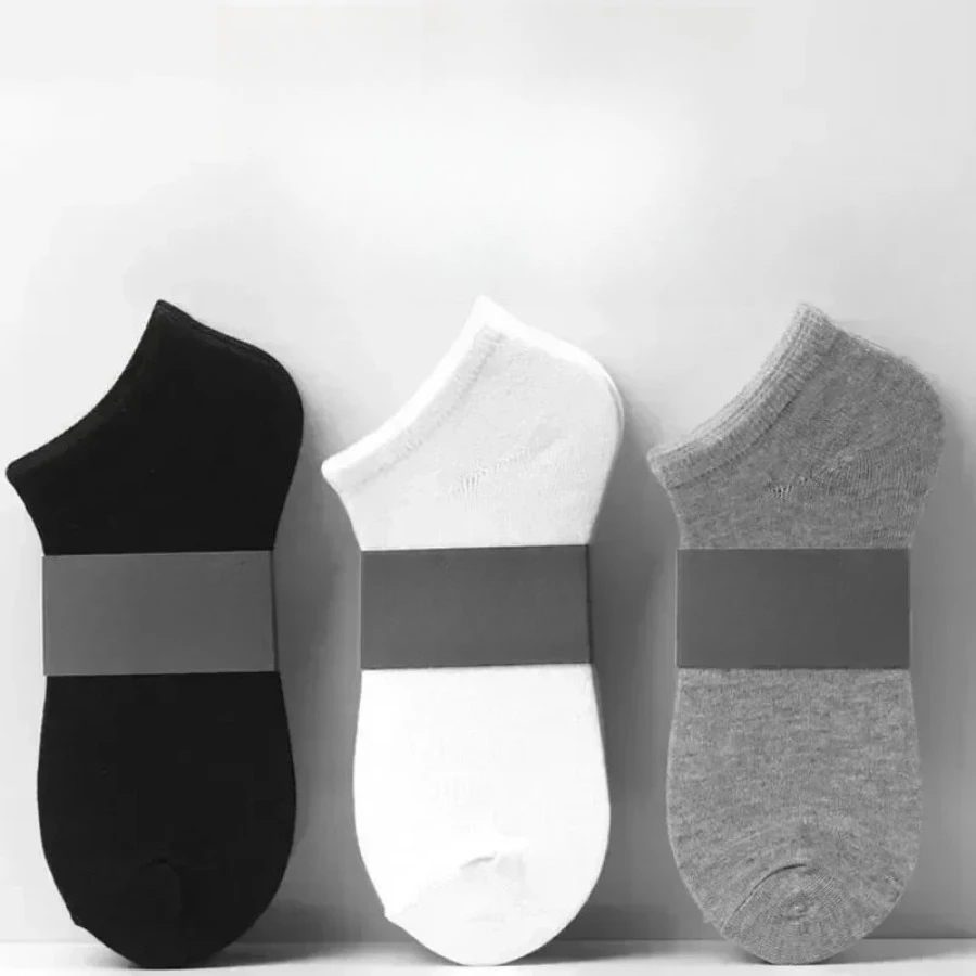 

45 Pairs of Black/white/gray Thin Short Socks, Low Cut Design, Multifunctional Boat Socks, Suitable for Business, Daily Leisure