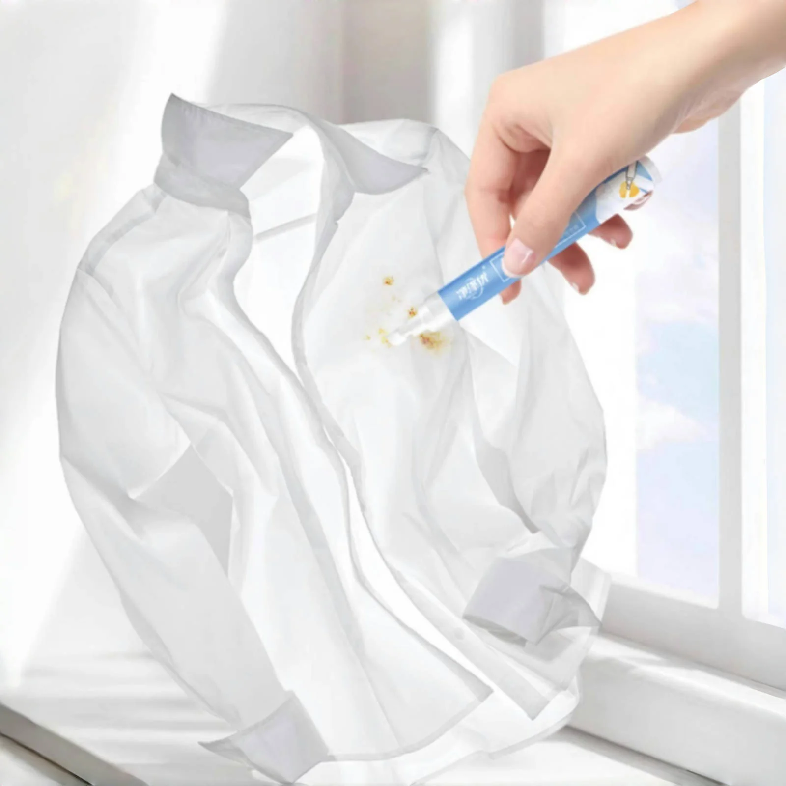 

1 портативная и удобная ручка для удаления пятен для экстренного удаления пятен — без воды, подходит для различных тканей, кислородная форма