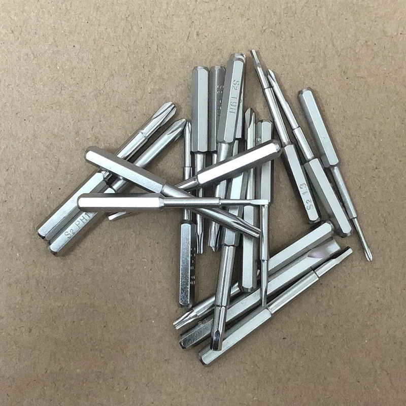 Końcówki wkrętakowe H4×45mm Torx T6H T8H T9H T10H Płaskie 1.2/2.0/4.0 PH000 PH00 PH0 PH1PH2 HEX 1.3/1.5/2.0/2.5 Tri-Wing 1.5/2.0/3 — zdjęcie 2
