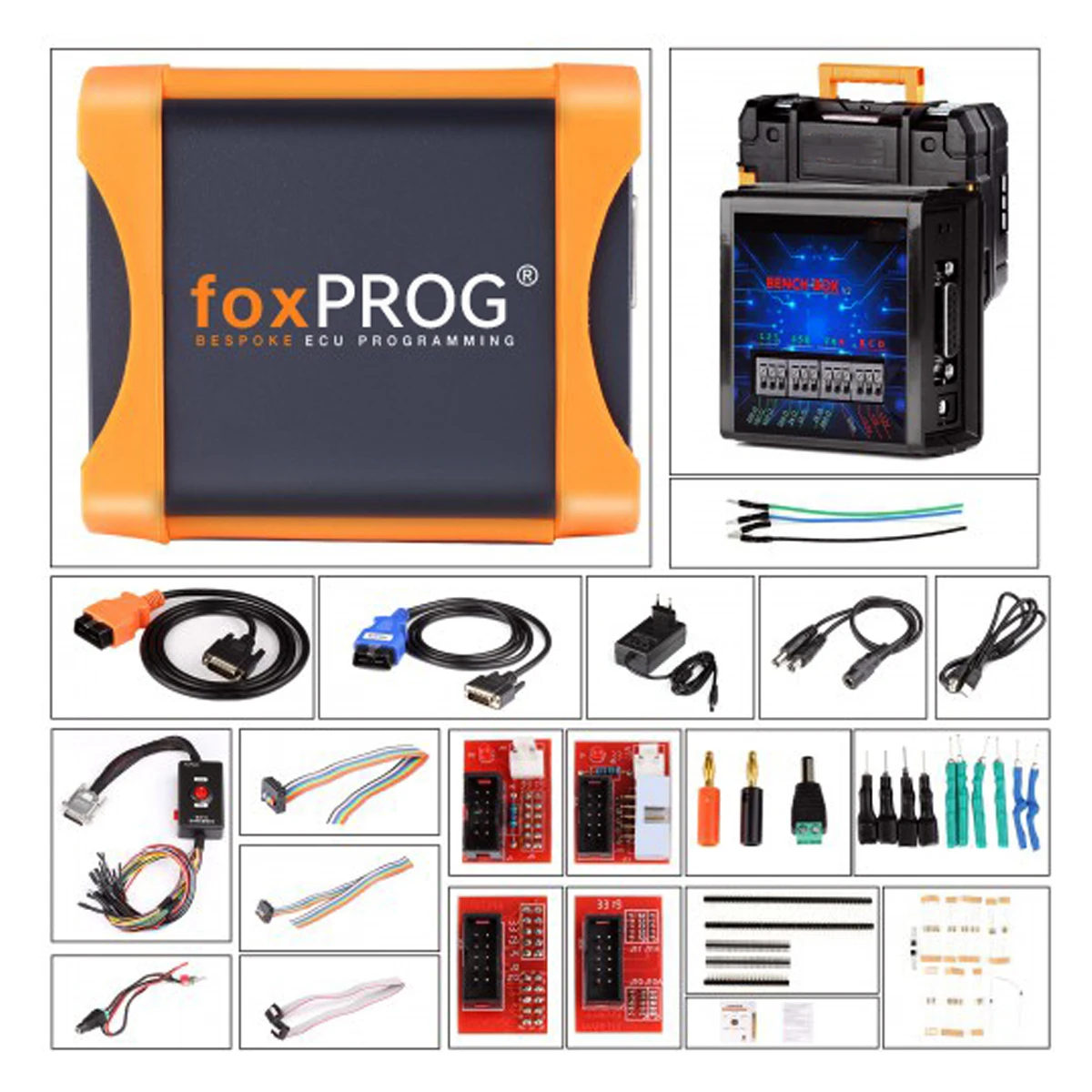 FoxPROG ECU Repair TCU Clone and Chip Tuning Tool VR Reading Auto Checksum Free Activate Programmer Full Master VS BDM KT200