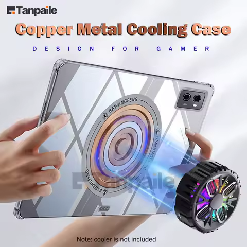 Magnetic Copper Cooling Case For Lenovo Legion Y700 Case Tablet Heat Dissipation Soft Shockproof Clear For Legion Y900 Case