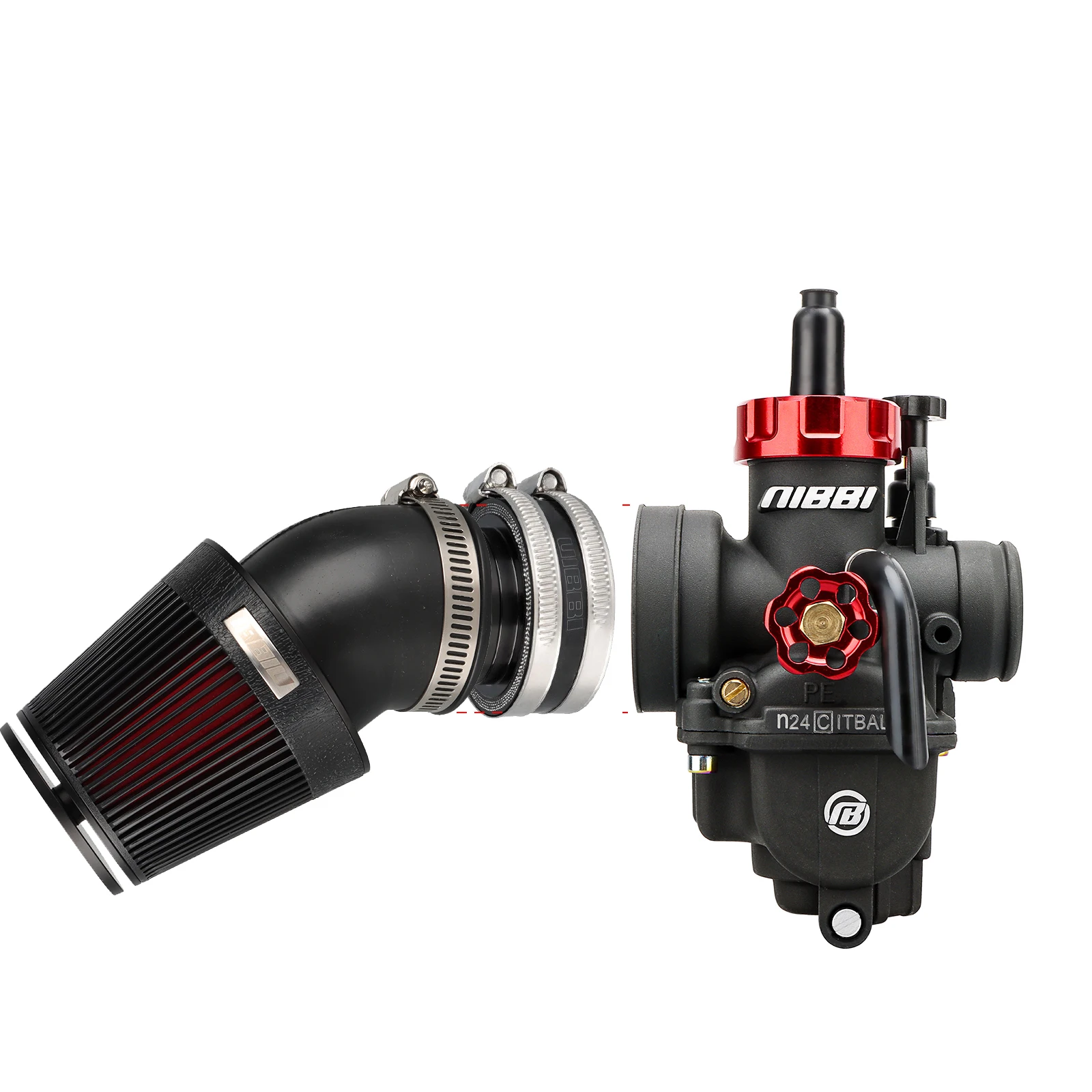 Nibbi motorrad 54mm/48mm/42mm/37mm luftfilter gelenk schnitts telle adapter luftfilter cnc ansaug krümmer für honda suzuki motor – Detail 2