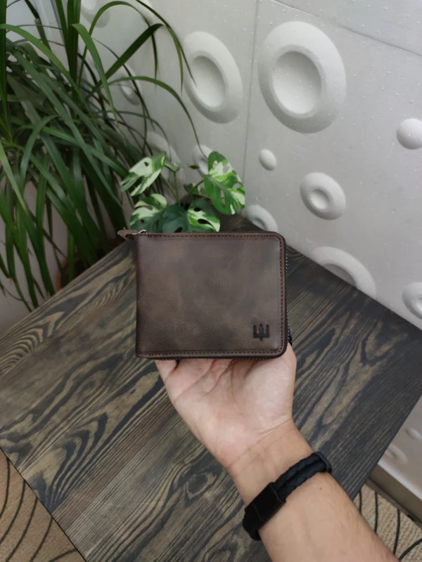 2022 VINTAGE 100% GENUINE LEATHER WALLET CARD HOLDER MINI FOR WOMEN AND MEN STYLE REAL SUMMER WINTER FASHION GIFT BLACK BROWN VS