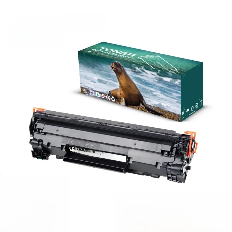 Cartouche de toner compatible avec puce, Qualicom CB435A, 35A, 435A, HP LaserJet P1005, P1006, P1009