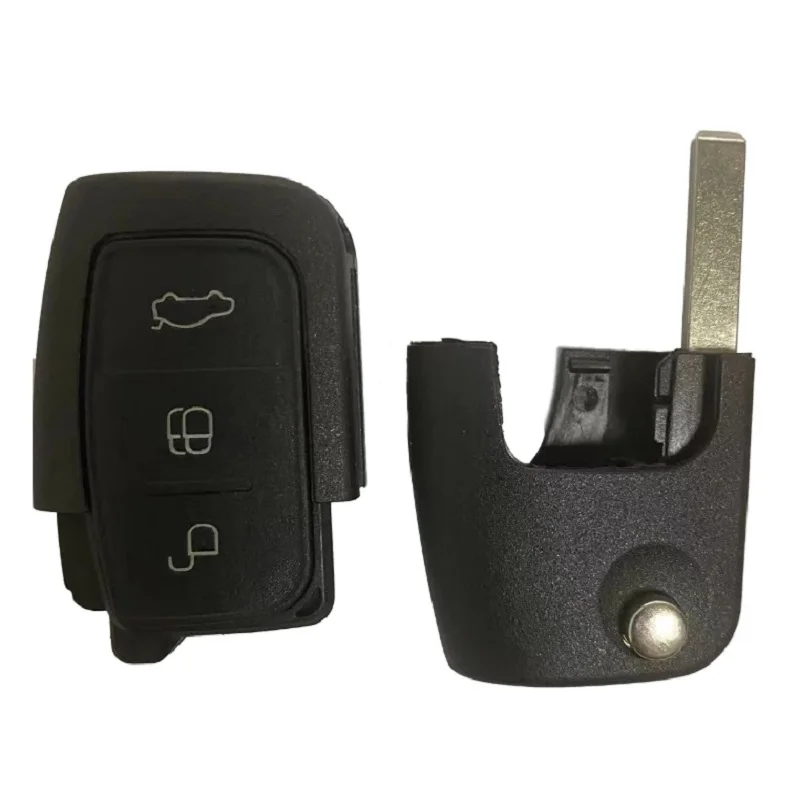 3pcs/lot Car Remote Key Shell Fob for Ford Fiesta Focus Mondeo Ecosport Escape Max Galaxy HU101/FO21 3 Buttons Key Cover Case