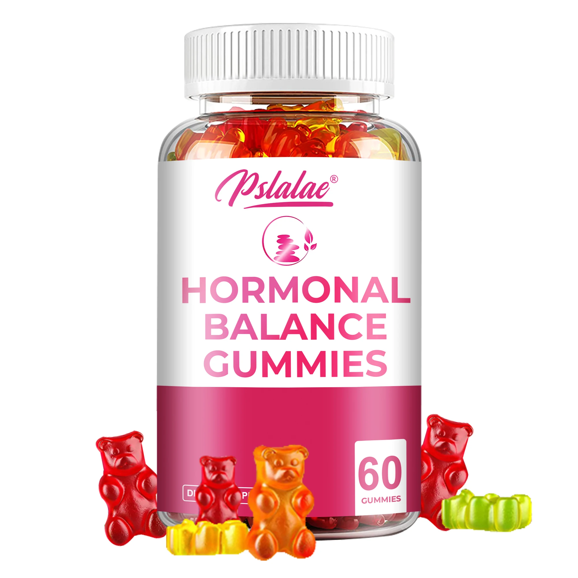 Female Hormone Balance -  Premenstrual Syndrome Relief, Helps with Bloating, Weight Management, PCOS, Menopause - 60 Gummies