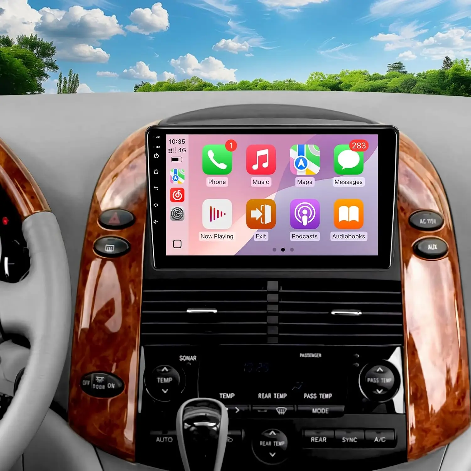 

9-дюймовый сенсорный IPS-экран для автомагнитолы Toyota Sienna с беспроводными Apple CarPlay, Android Auto, Bluetooth, GPS, WiFi, SWC - Поддержка J.B.L.