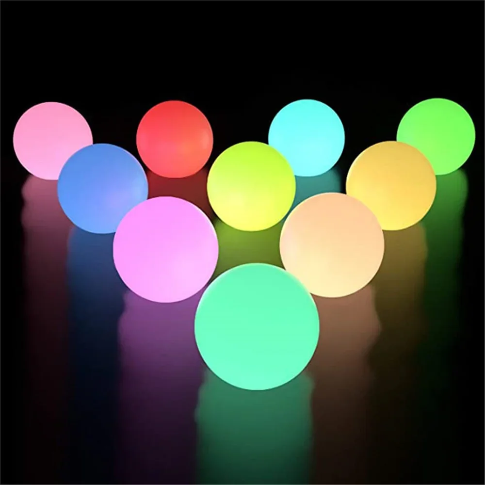 Boules lumineuses flottantes pour piscine, lumières LED étanches IP67, projecteurs de nuit pour jacuzzi, jouets Cy, RVB, 16 documents Proxy, 7.8cm, 2 pièces