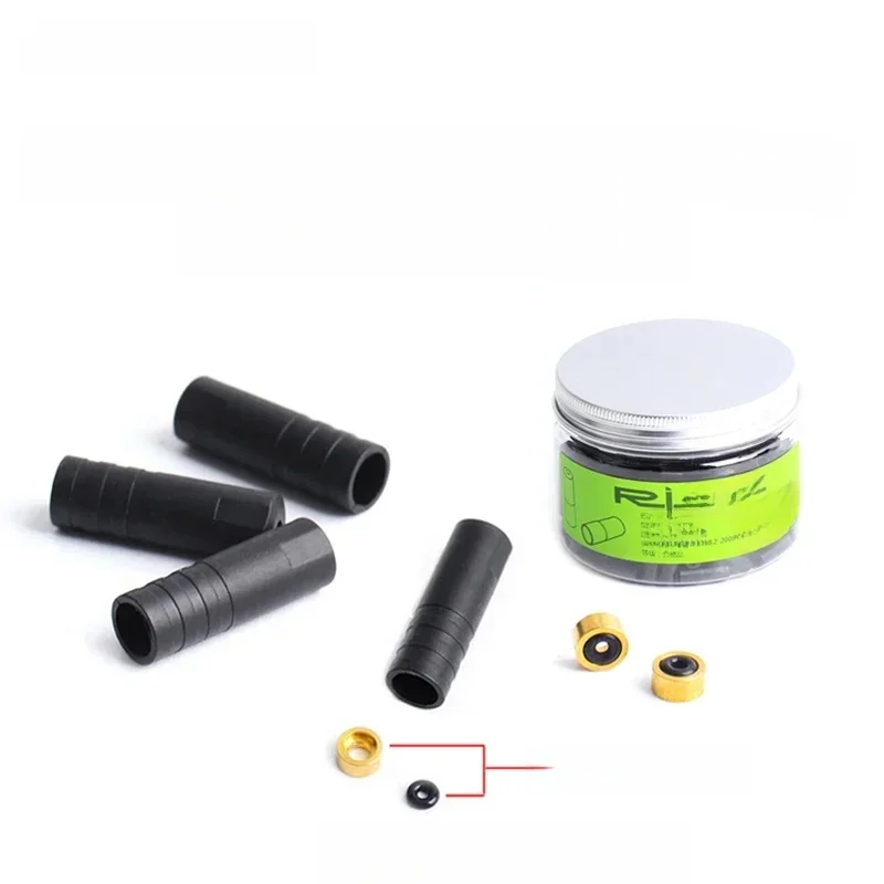 AliExpress RISK 4/5mm Bicycle Brake Cable End Cap With Seal Ring Parts Dustproof Outer Cable Tube End Tip Cap For MTB Road Bike Shift Brake