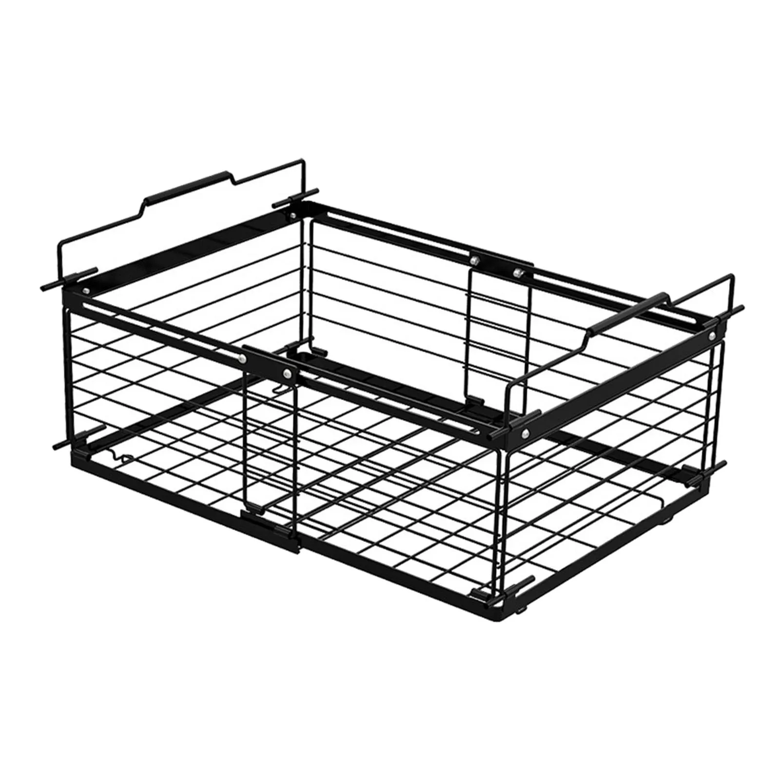 

1Pcs Freezer Organizer Bin Stackable Carbon Steel Refrigerator Storage Rack for Home Kitchen Food Storage Rack