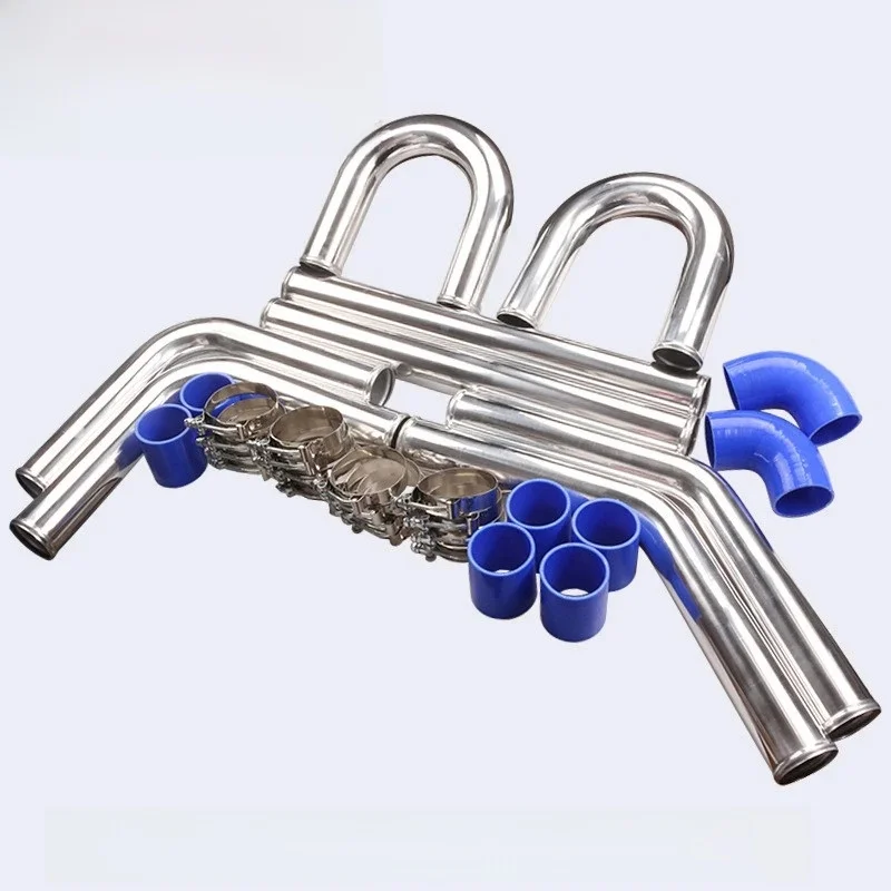 2 "2.5" 3 "calowy uniwersalny o grubości 2MM aluminiowa chłodnica rura TURBO zestaw rur — zdjęcie 2