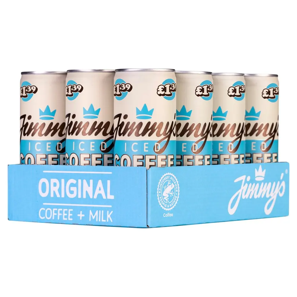 Jimmy's Original Iced Coffee Cans pack of 12 x 250ml