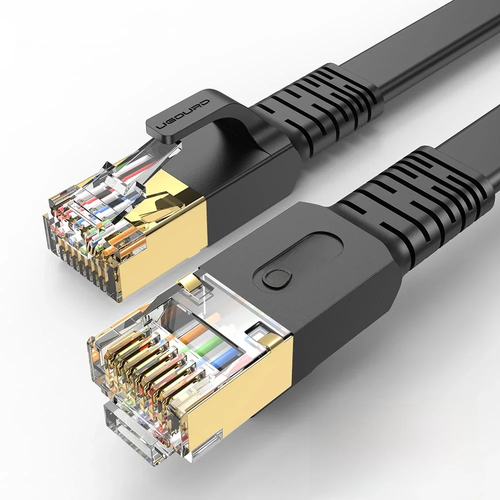 Rj45 Cat 8 Ethernet Cable Flat Cat8 Network Cable LAN Internet 40Gbps 2000Mhz For Router Ps4 PC Laptop 0.5m - 5m 10m 15m 20m 30m