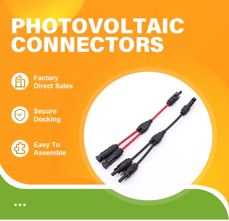 2 in 1 PV Y Zweig Solar Parallel Stecker 4mm2 1000V Solar Kabel Photovoltaik System Stecker auf Buchse Stecker – Detail 1