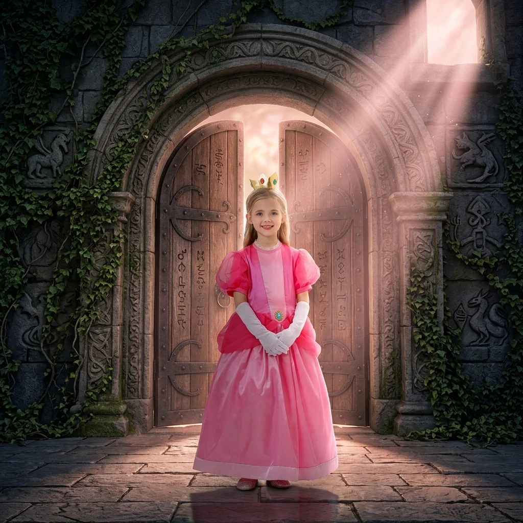 Halloween Adult Sequin Princess Dress Sparkle Ball Gown Fairy Tale Cape Unisex Family Party Dress Up