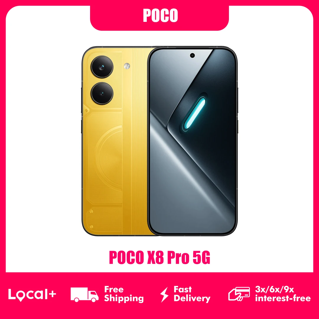 POCO X8 Pro 5G 8GB 256GB 12GB 512GB NFC Batería de 6500mAh Teléfono Celular