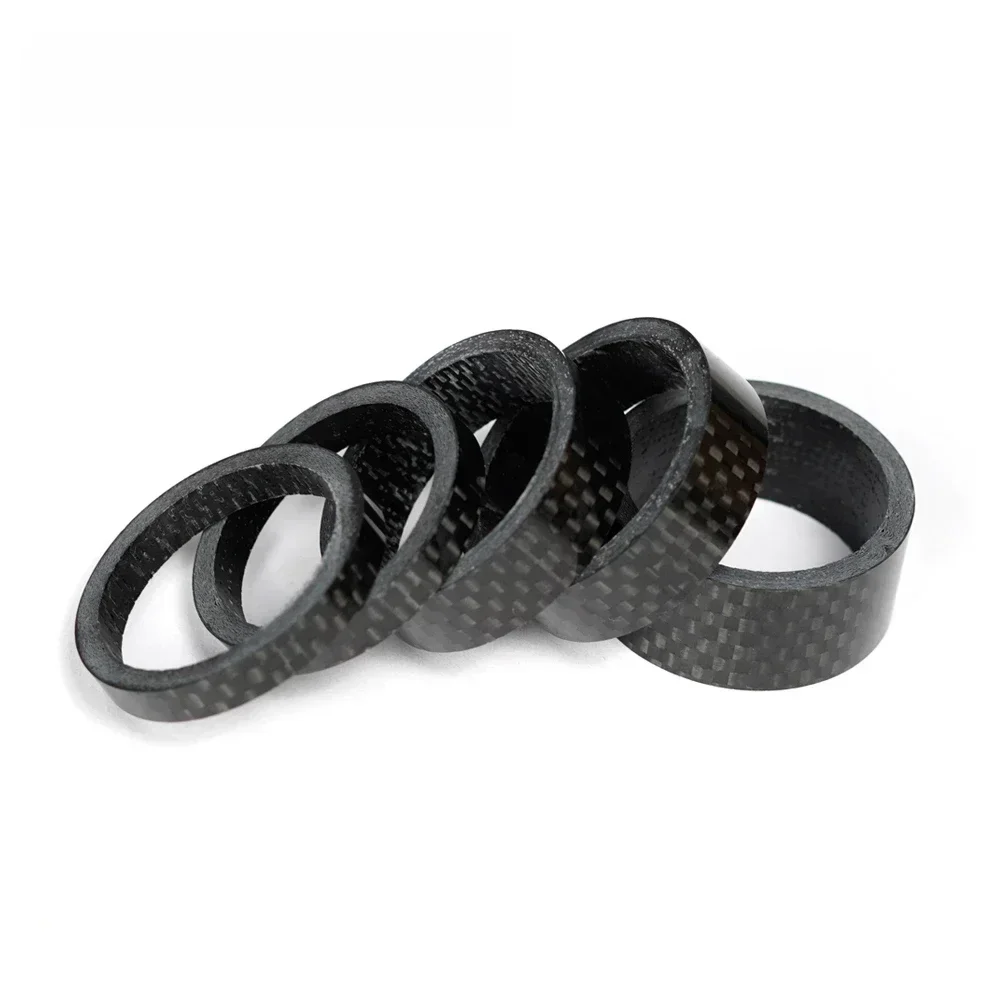 AliExpress NONE CS-001 Carbon Bicycle Spacer Set 1/8" 28.6MM 3K Glossy/UD Matte Headset Spacer MTB Road Bike Full Black Spacers Kit