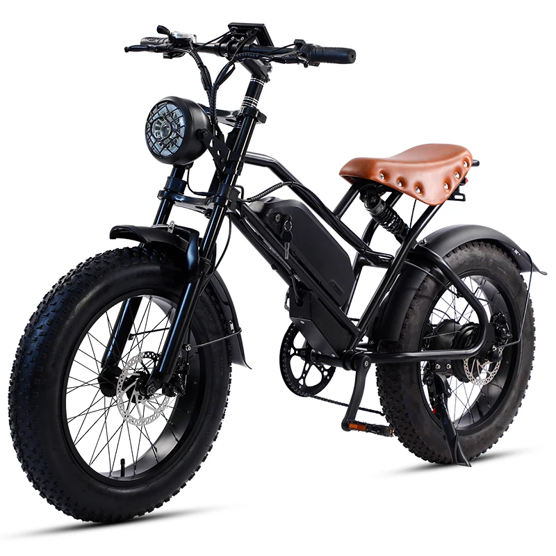 

HEZZO C4 Off-road Electric Bicycle 48V 500W/1000W 7 Speed 50km/h LCD large-screen Multiple shock absorption High performance