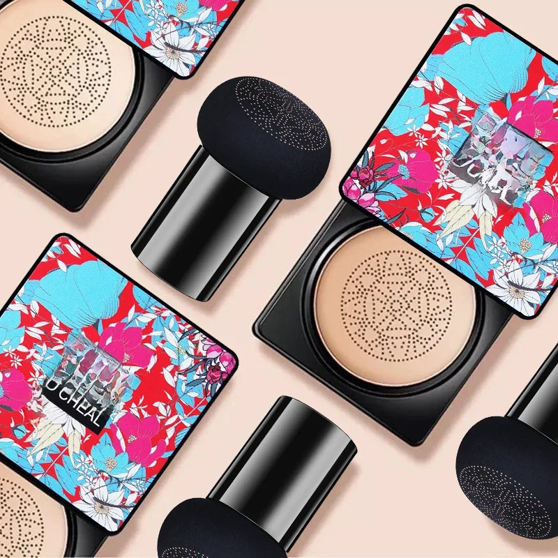 Coussin d'air tête de champignon CC crème fond de teint correcteur contrôle de l'huile BB crème blanchissant visage Base maquillage cosmétiques hydratant