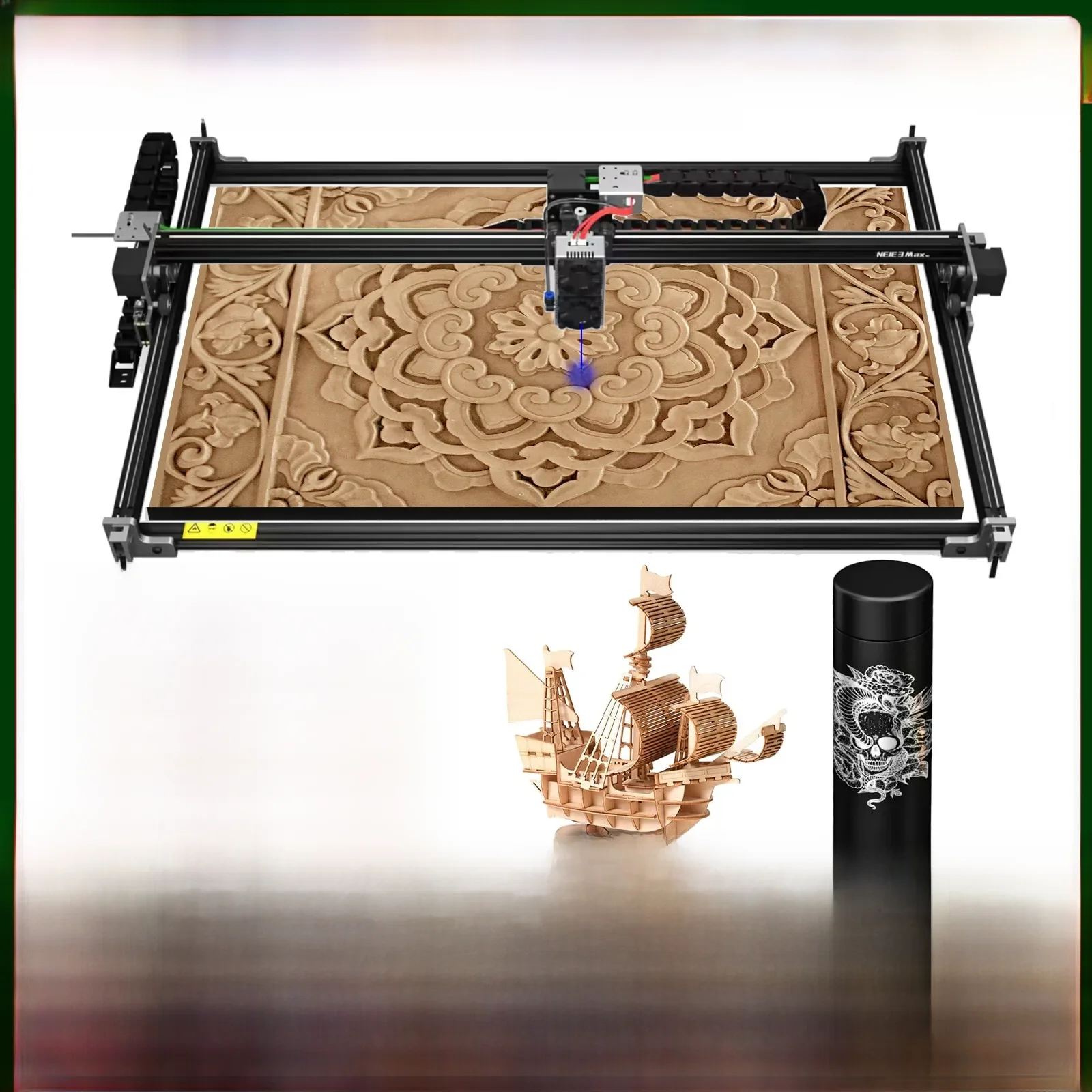 NEJE 3 Max V2 Máquina De Gravura A Laser, Cortador A Laser Industrial Offline, Poderosa Impressora