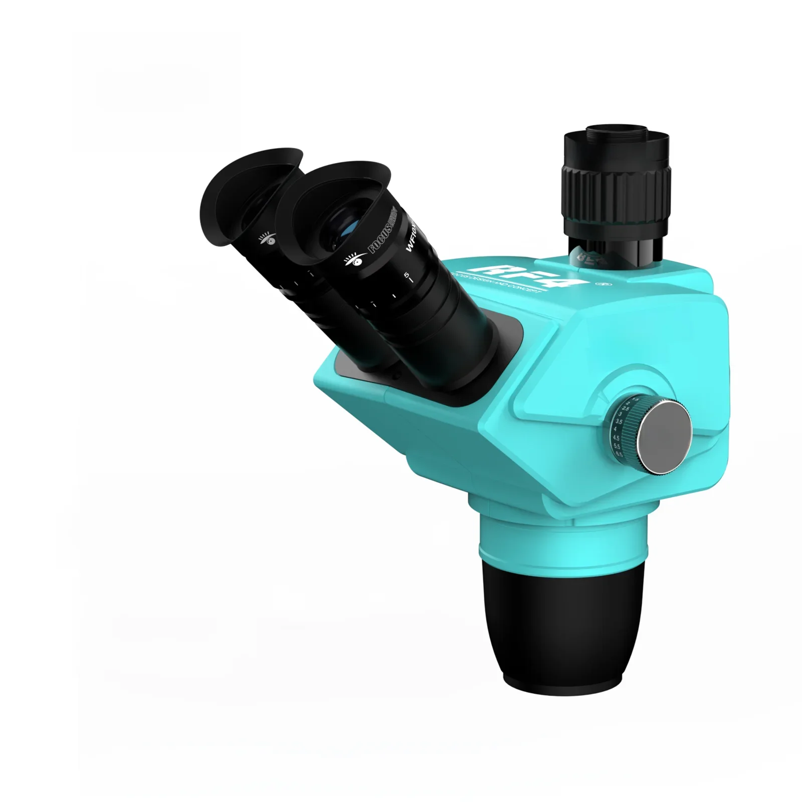 RF4 nowa głowica mikroskopu trójokularowego 6.5-65X Simul Focal ciągły Zoom mikroskop stereo WF10X/23mm okular telefon PCB Solderi — zdjęcie 2