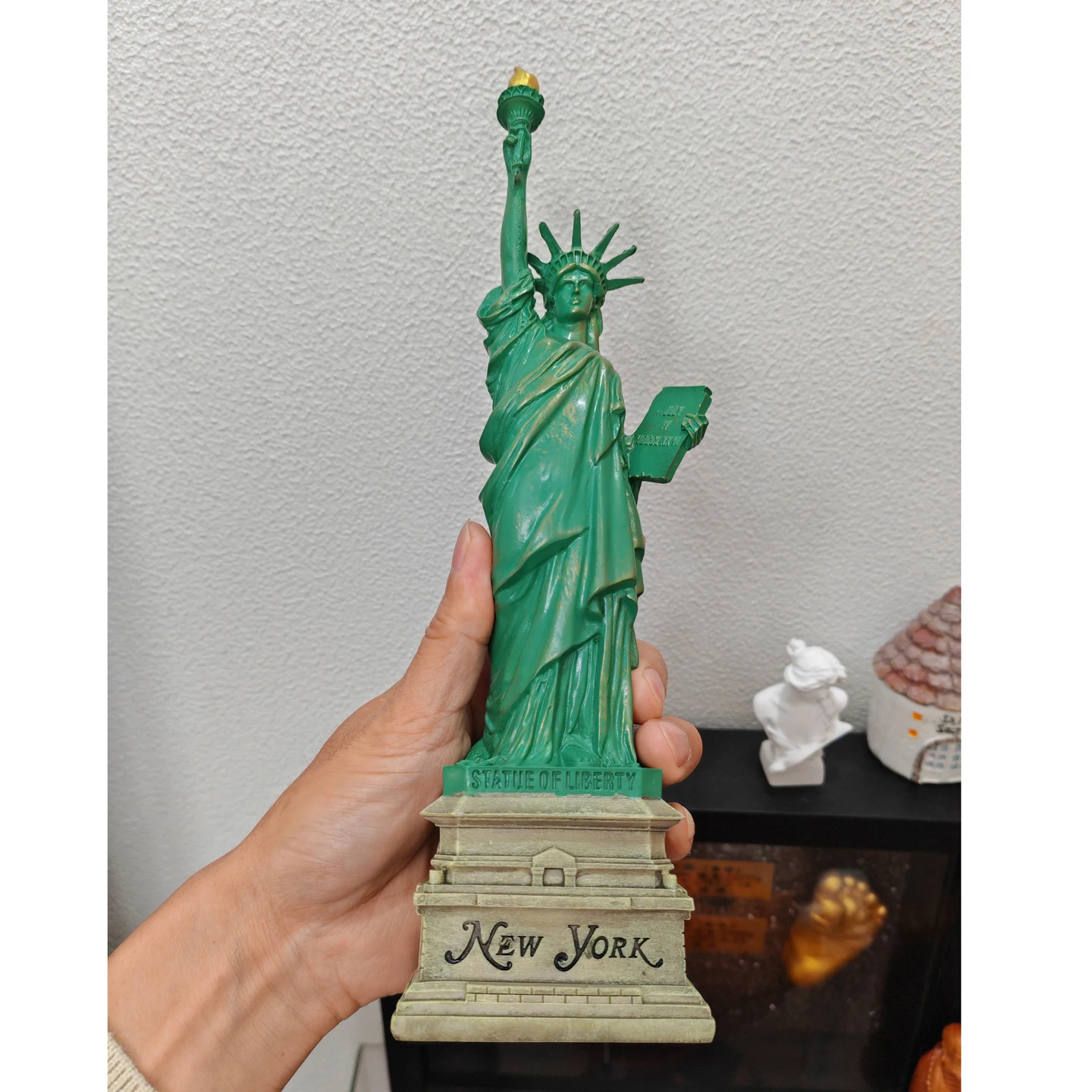Freiheitsstatue Harz-Statue Schreibtisch-Accessoires Sammlerstücke Reise-Souvenirs New York Büro Heim Interieur Raumdekoration – Detail 6