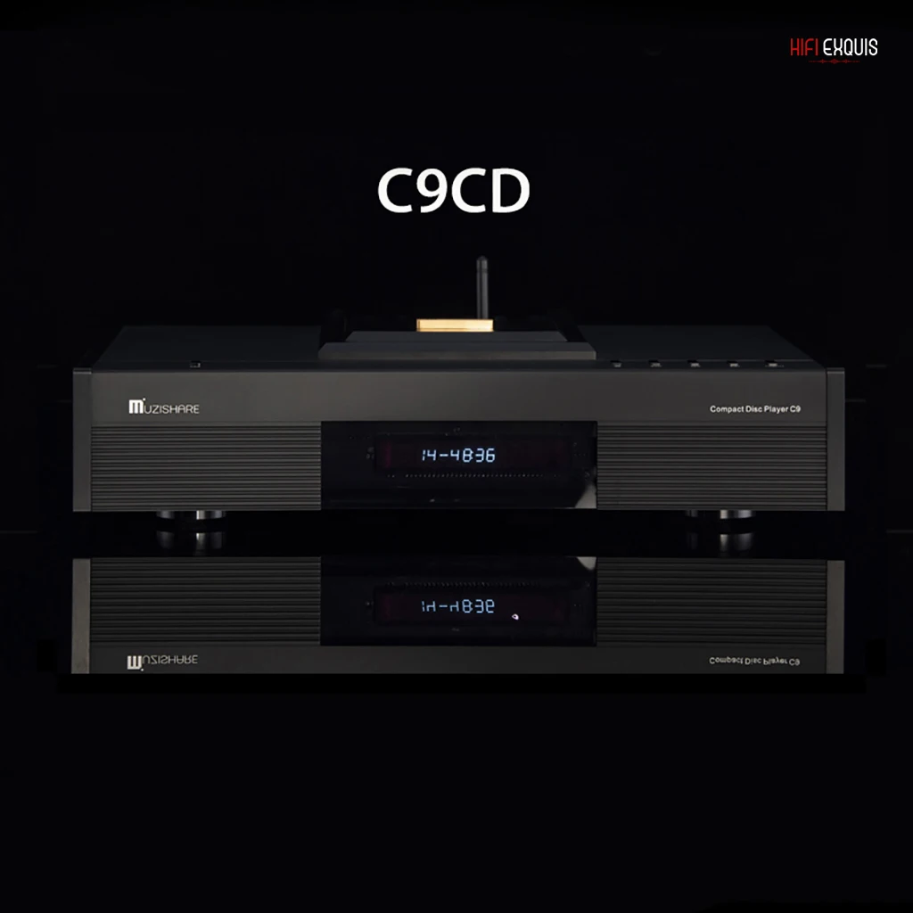 Muzishare C9 Balanced Tube CD Player & ES9038Q2M Decoder HIFI EXQUIS High-Definition Bluetooth 6KE8 Lamp Buffer