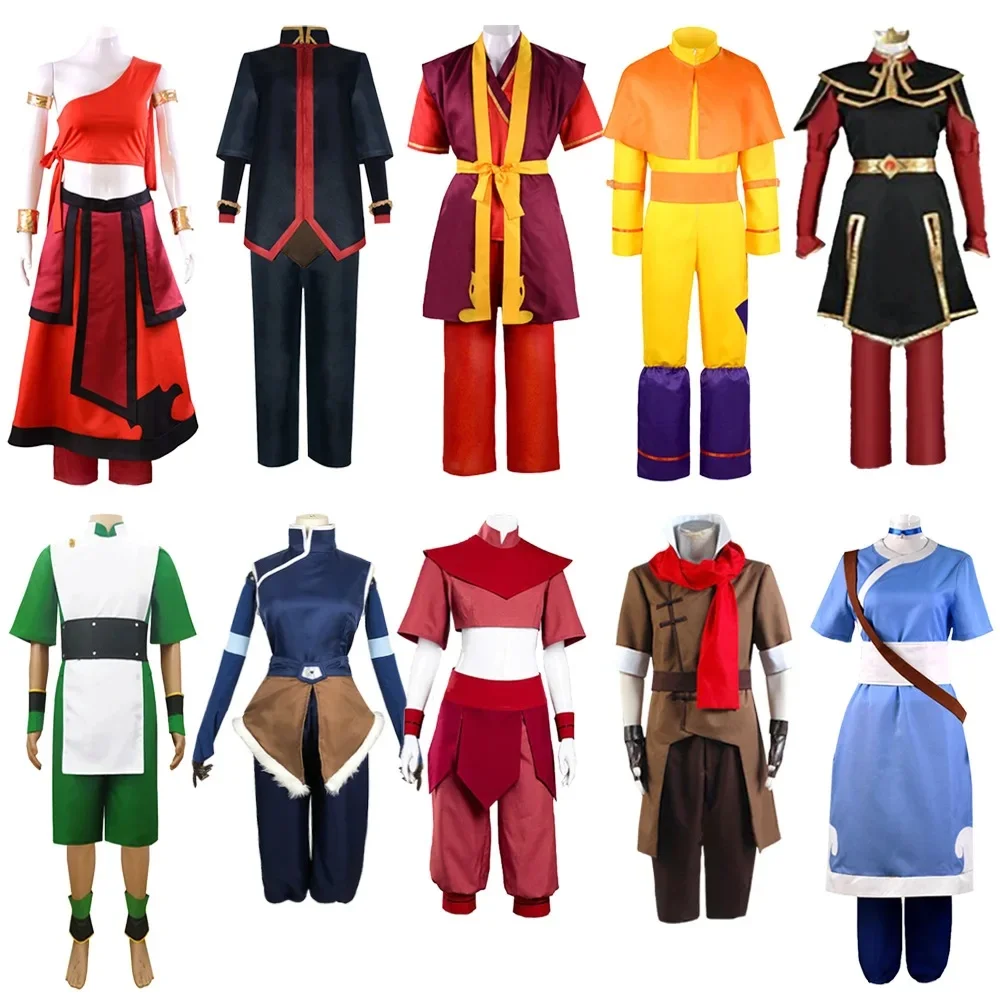 The Last Airbender Avatar Aang Cosplay Kostüm Kinder Kinder Overall Outfits Halloween Karneval Anzug Männer Frau Anzug Kleidung