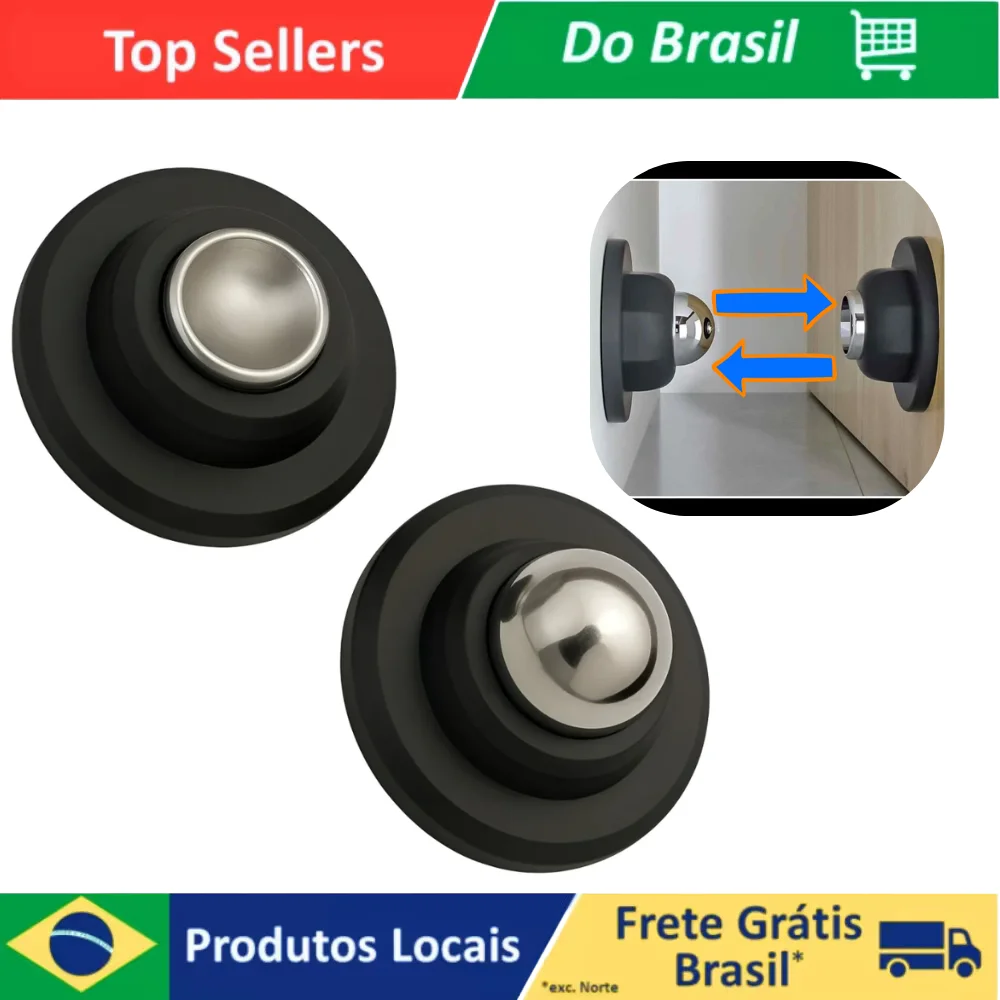 Batedor de Porta Magnético – Fixador com Imã Redondo