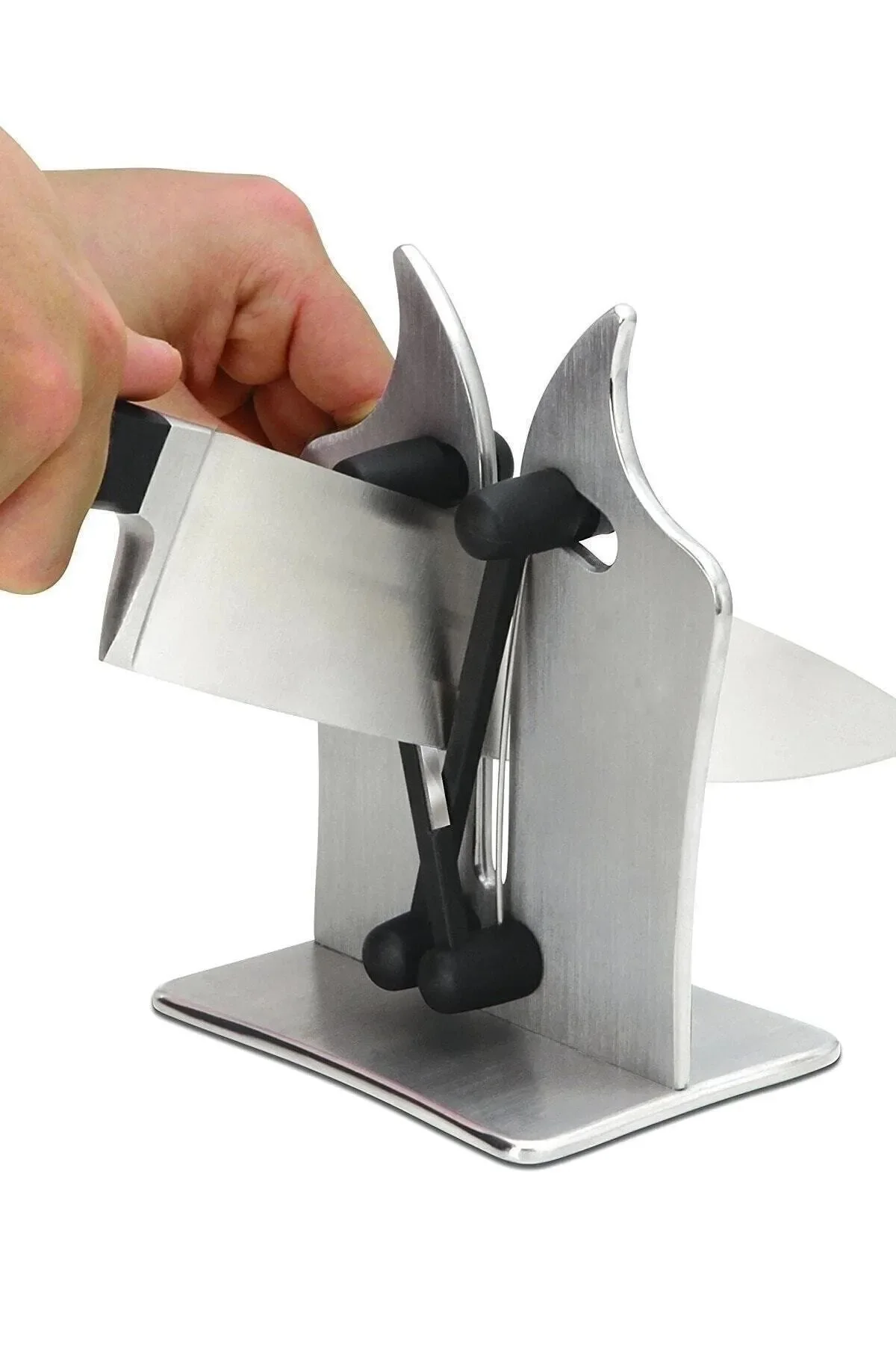 Knife Sharpener 16 × 12 cm Ultra Letter Tungsten Carbide East to Use Knife Sharpener Professional Knife Sharpening Machine Tool