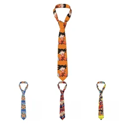 DBZ Necktie 8 cm Goku Kakarot Dragon Ball Manga Neck Ties for Men Skinny Wide Suits Accessories Cravat Wedding Accessories Party