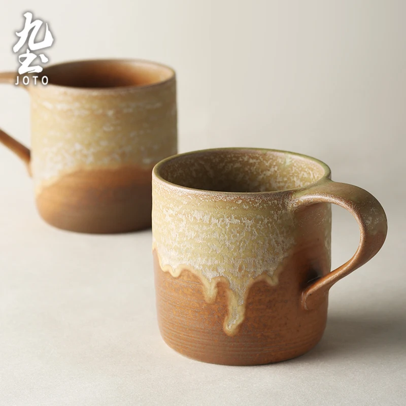 

JOTO High-Quality Constructed from premium ceramic Handmade Vintage Kiln-Glazed Mug CFR0136
