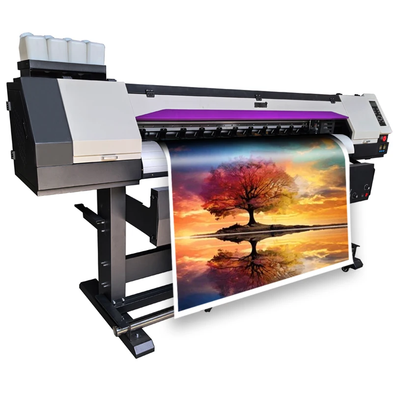 Wide Format Inkjet Printer Flex Banner Wall Paper Vinyl Sticker Eco Solvent Printer I3200 Xp600