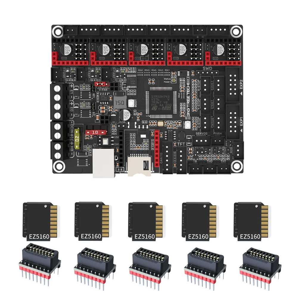 BIGTREETECH BTT SKR 3 32 Bit Moederbord Upgrade SKR 2 SKR V1.4 TURBO 3D Printer Onderdelen EZTMC5160 EZTMC2209 Voor Ender 3/5 V2