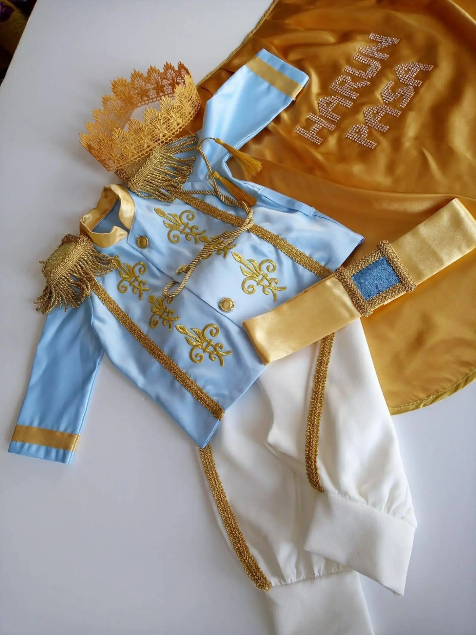 Royal Prince Costume  First Birthday Outfit Boy Personalized Cake Smash King Outfit Birthday Prince Charming Costume