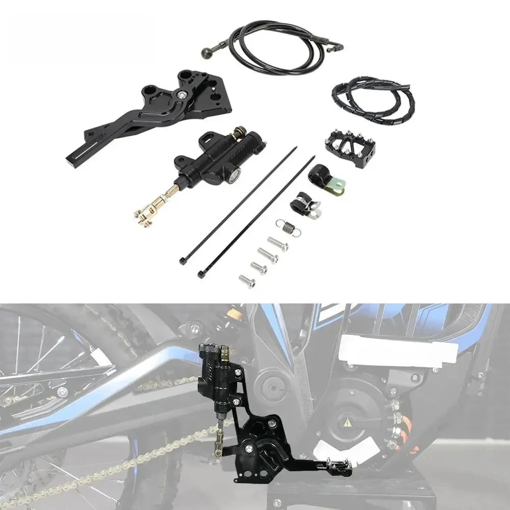 AliExpress JFGRACING Motorcycle Rear Brake Reservoir Hydraulic Foot Brake Pedal Lever Brake Hose Kit For Talaria Sting MX3 MX4 MX5 Electric Bike
