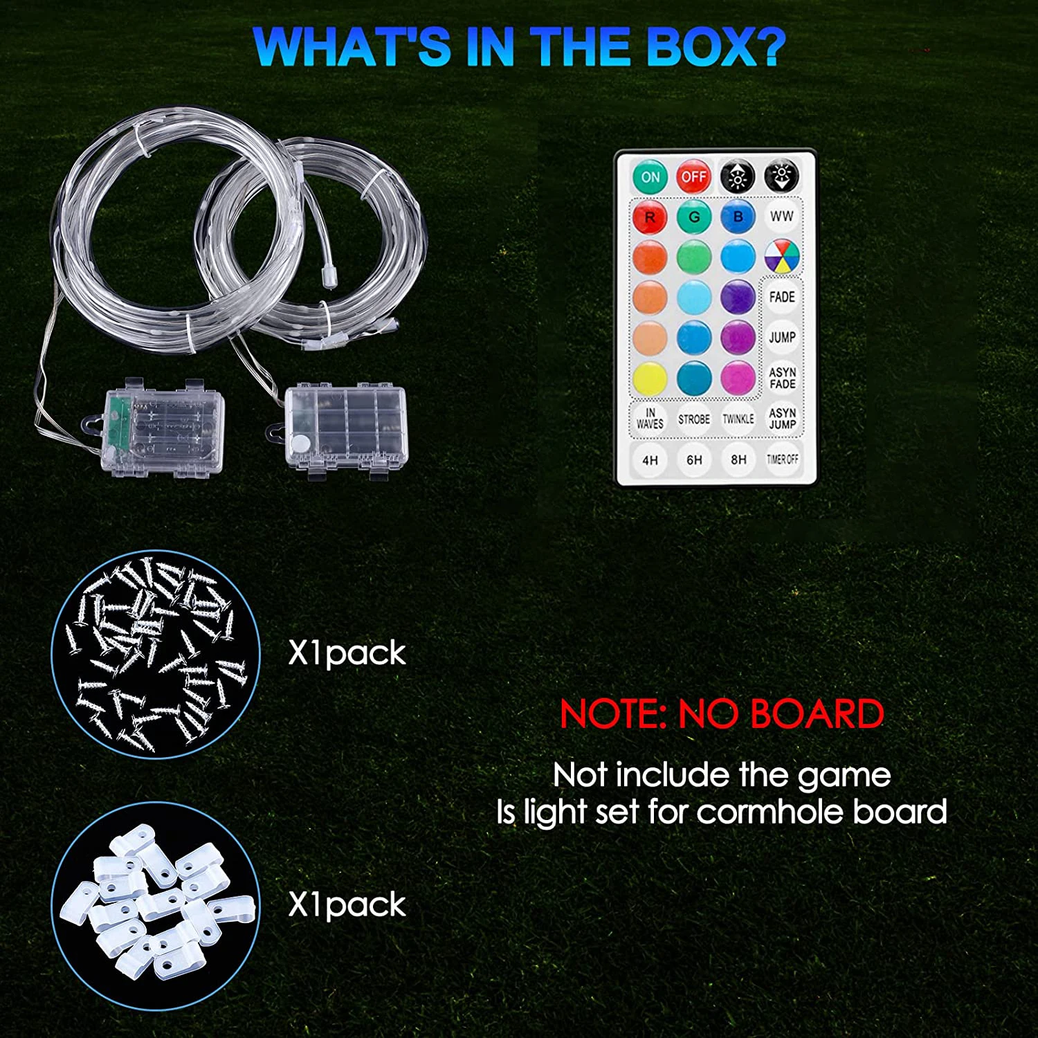 Cornhole Light String - Night Play 6