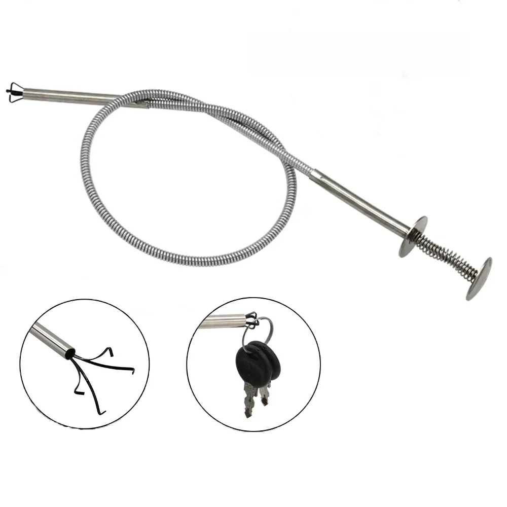 4 Claw Sewer Cleaning Picker 60 cm Long Reach Pick Up Tool Bend Grabber Spring Grip Dredging Tool For Home Car Repair Tool