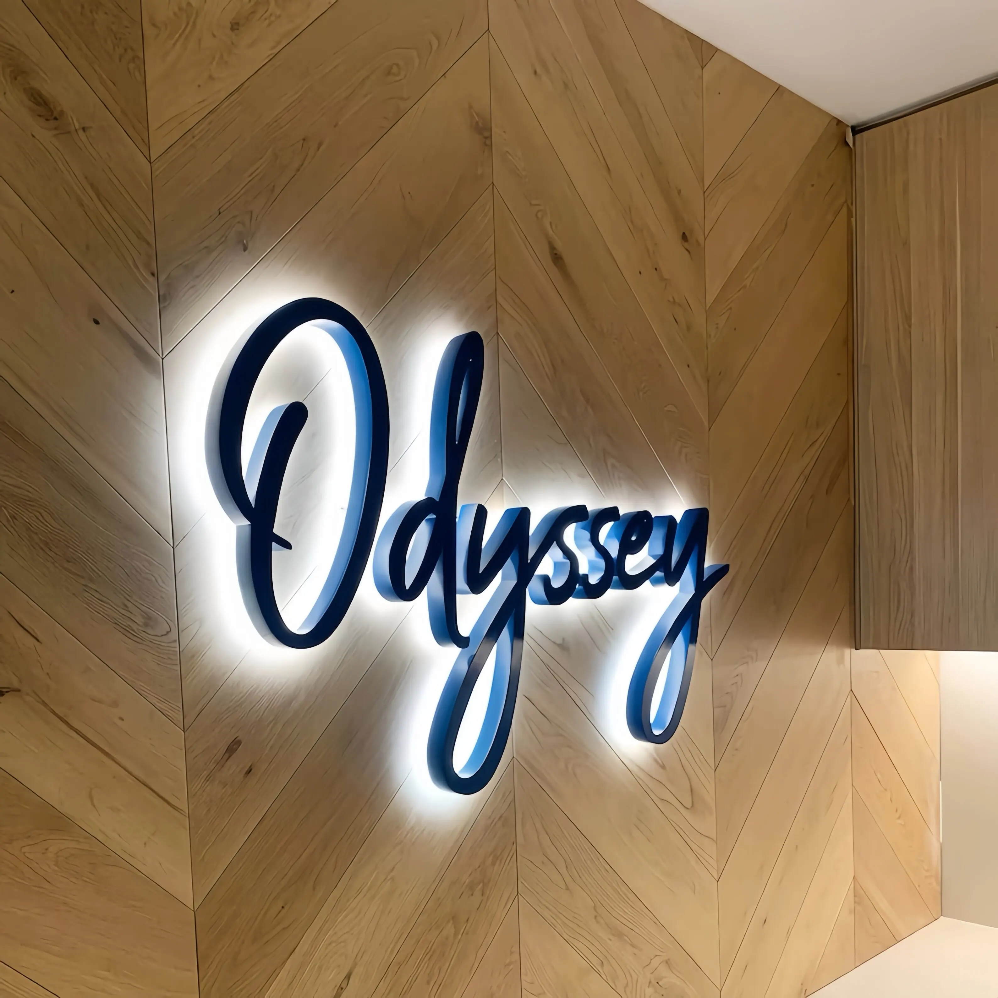 Luminous Building 3D logo business signs logo outdoor 3D Lighting Led Channel Letters acrylic logo 3d led backlit letter sign