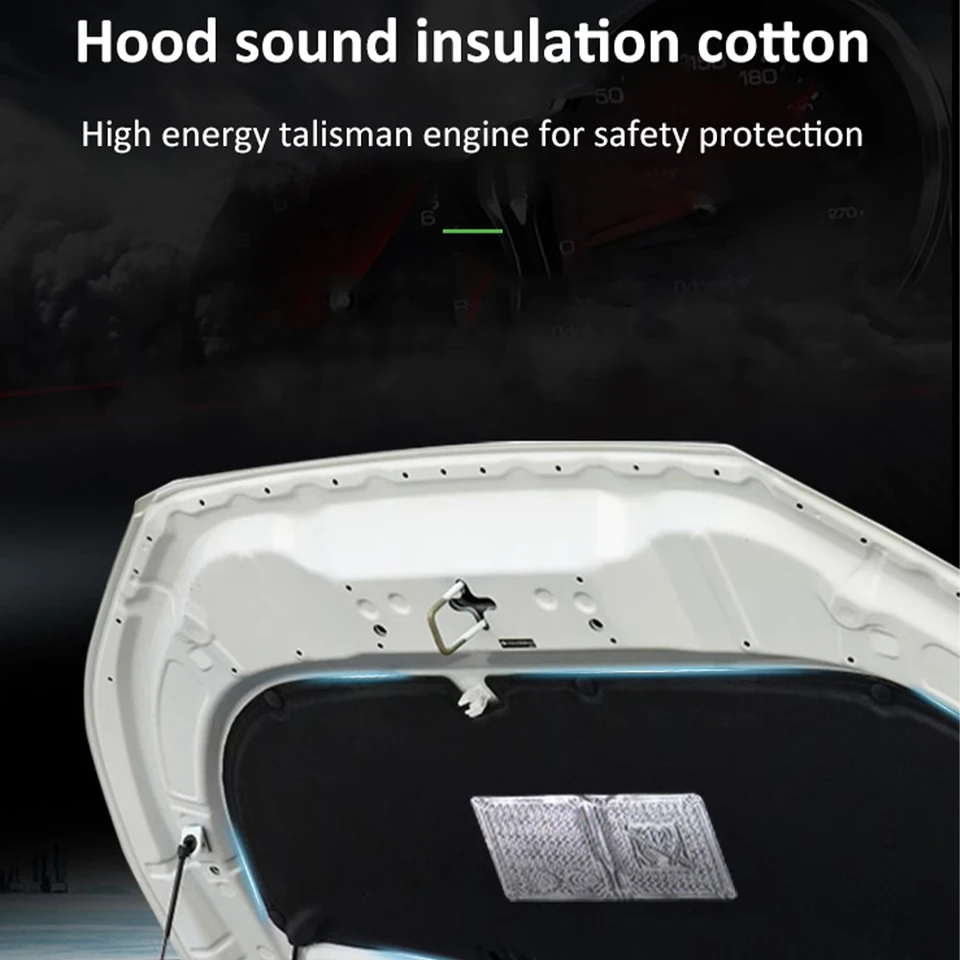 Coussin Isolation Thermique Et Phonique Capot Moteur JOVERI Pour Nissan Qashqai 2016-2021