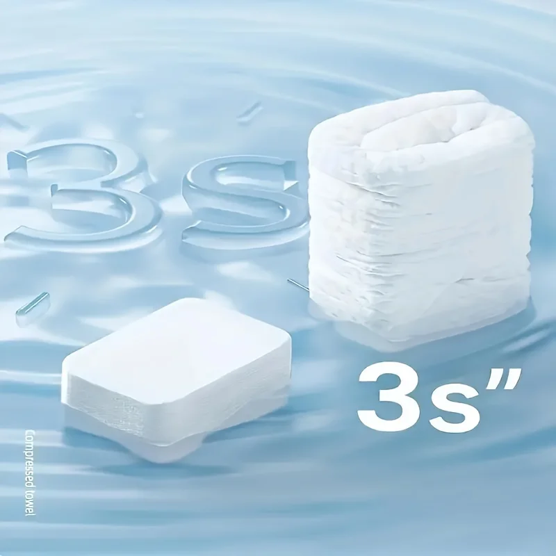 28pcs Compressed Towel Travel Disposable Face Towel Cleaning Quick Drying Towel Pure Non-Woven Fabric Wipes Makeup Towel - Image 5