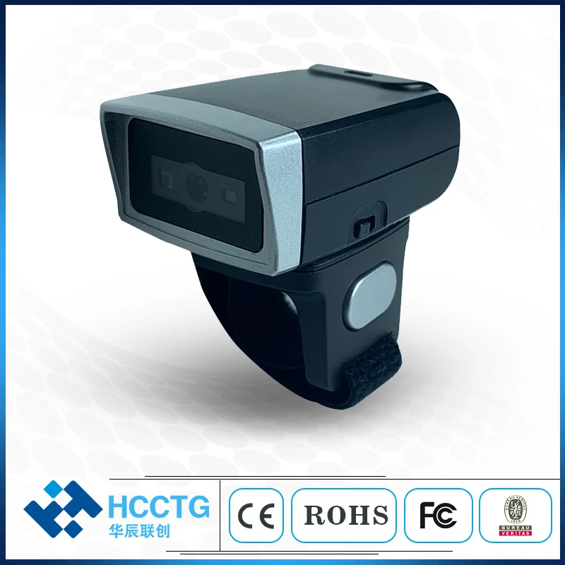 2.4G Wireless/BT 4.0/USB 2DBarcode Reading Mini Wearable Ring Scanner for warehouse/ logistics HS-S03ER