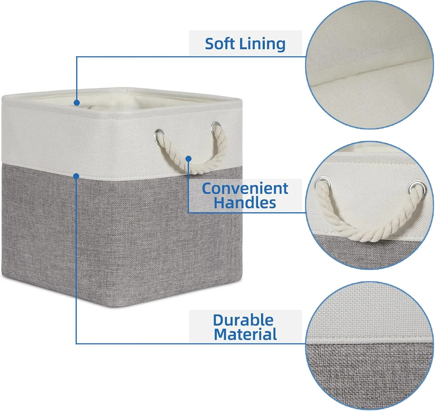 Fabric Cube Storage Basket 4