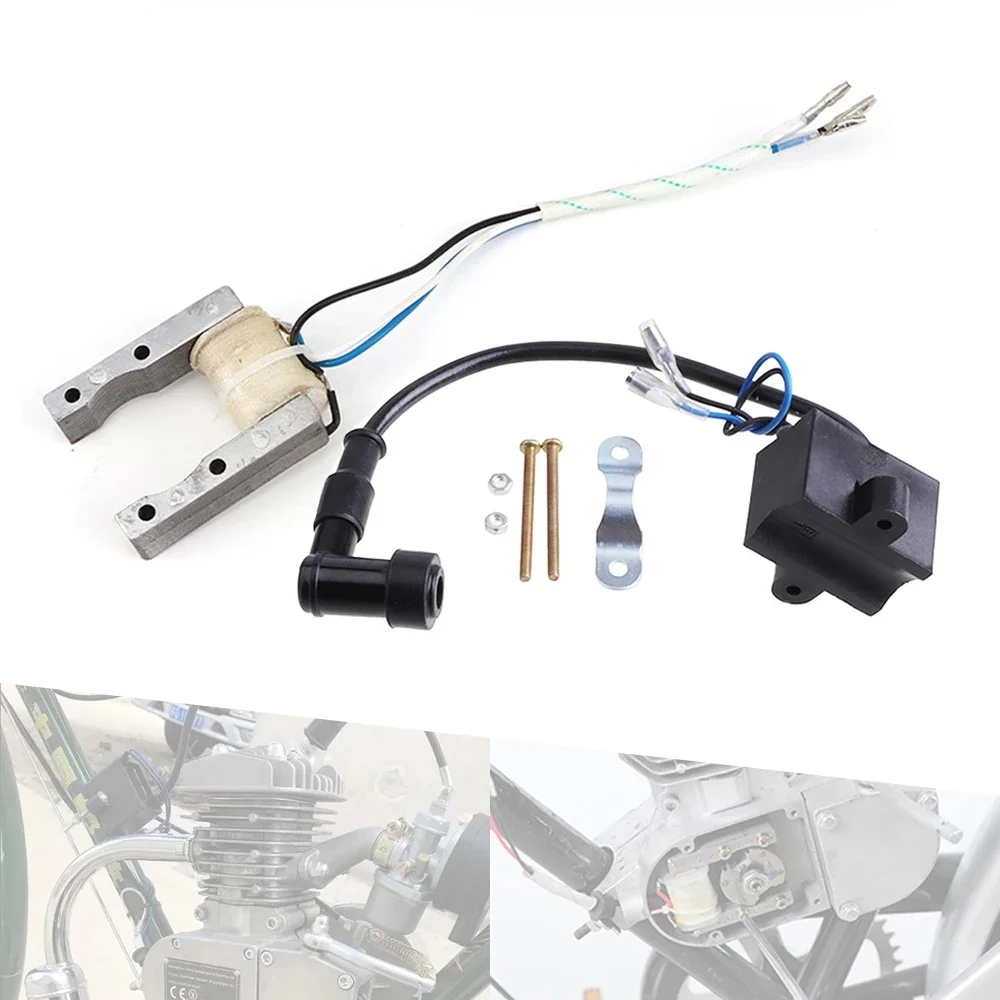 AliExpress NONE CDI Ignition Coil Magneto Coil For 49cc 50cc 60cc 66cc 80cc 2-Stroke Engines Motor Motorized Bicycle Bike Parts