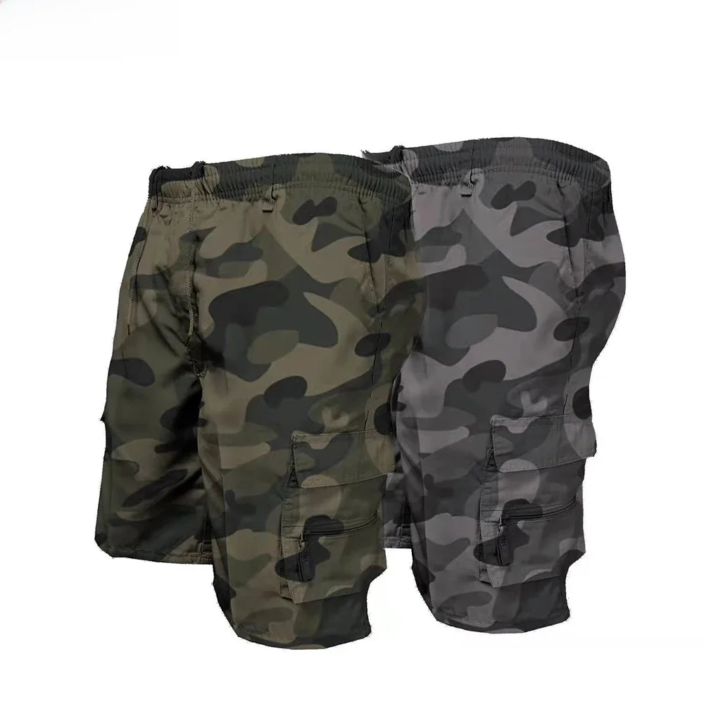 Heren camouflage cargoshorts casual losse werk tooling shorts zomer heren outdoor knielengte korte broek - afbeelding 2