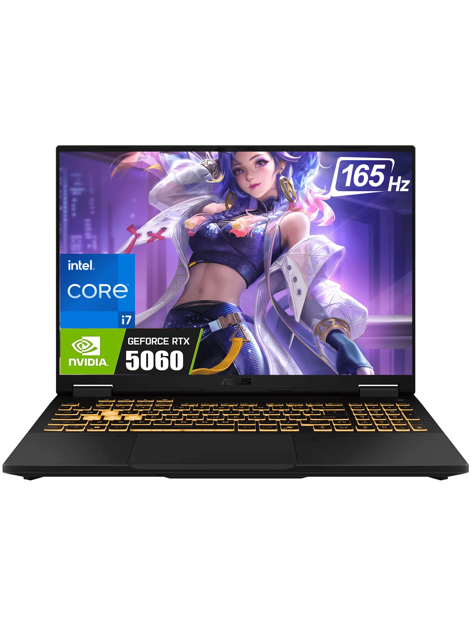 Ordinateur portable ASUS TUF Gaming F16 16" FHD+ 165 Hz - Intel i7-14650HX, 32 Go de RAM, RTX 5060, SSD de 1 To, gris Jaeger, Windows 11 Home
