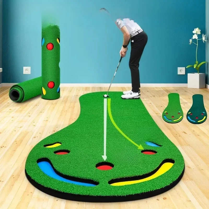 PGM Widen przenośny golf zielony natura nachylenie trwałe Putting zielone maty kryty miotacz praktyka koc pomoce szkoleniowe do gry w golfa 0.9*3M — zdjęcie 2